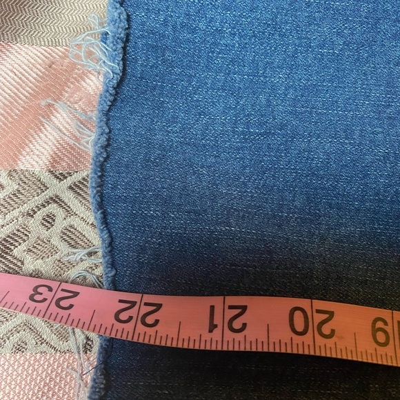 J Jill Denim Kick Flare Ankle Raw Hem Jeans size 8p - Picture 5 of 13